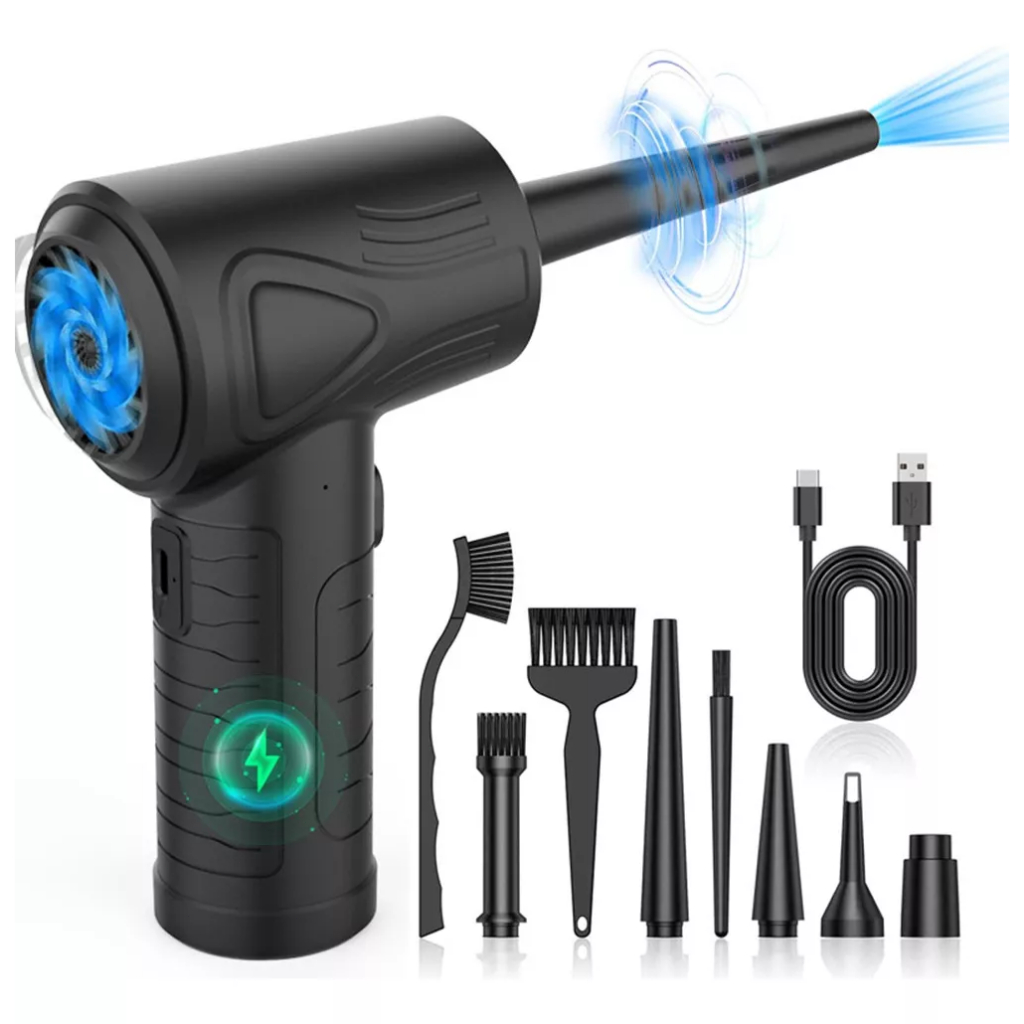 Kit Coletor De Pó De Ar Comprimido Sem Fio Para Pc 51000 Rpm