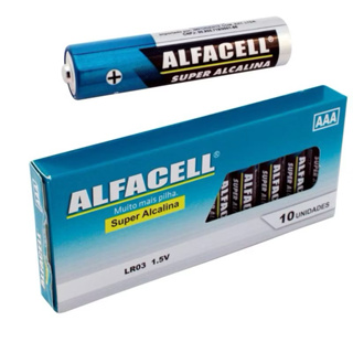 Pilha Palito Alcalina Aaa 1.5v C/10 Unidades em Oferta na Shopee