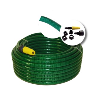 MANGUEIRA DE JARDIM TRANÇADA SILICONADA REFORÇADA  DIRETO DA FÁBRICA 10M / 15M / 20M / 25M / 30M em Oferta na Shopee
