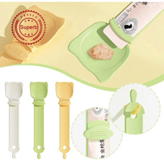 Colher Espremedoura de Sachê Para Gatos Espatula Colher Para Pate em Oferta na Shopee