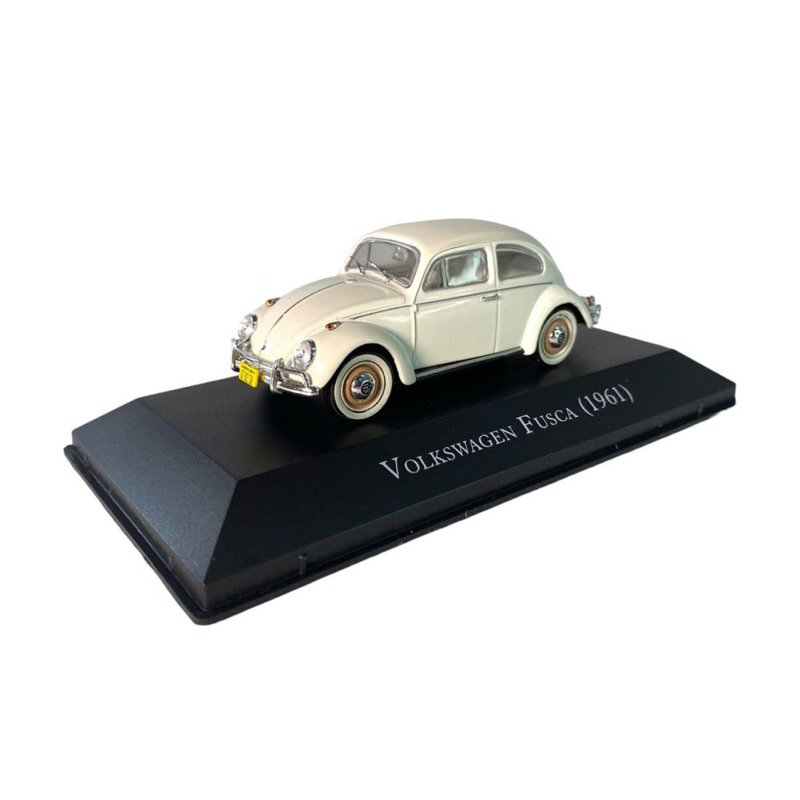 Miniatura Volkswagen Fusca (1961) 1/43 Ed. 02 Carros Clássicos do Brasil