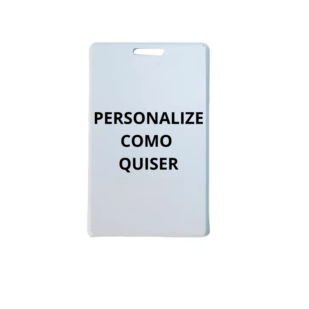 Crachá Vertical Em Polímero Personalize Como Quiser em Oferta na Shopee