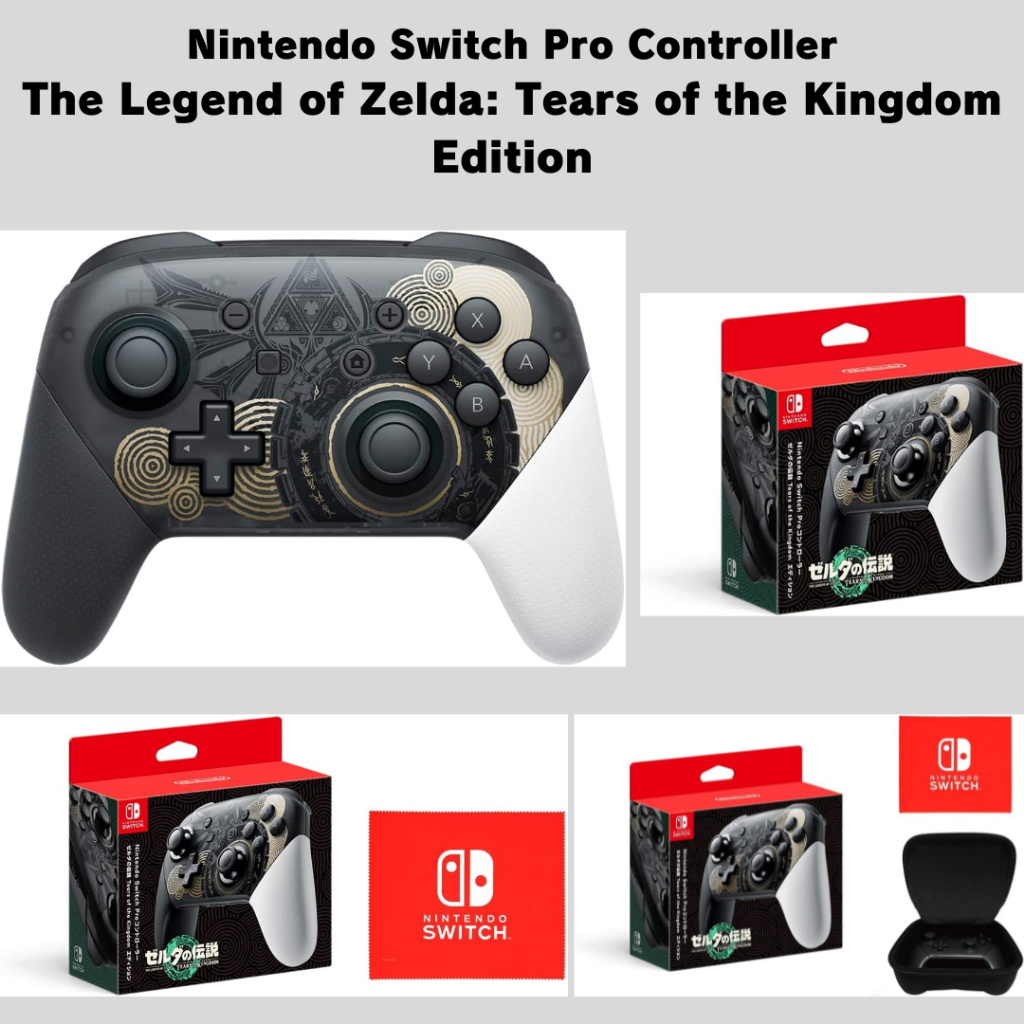 Novo Controlador Nintendo Switch Pro the Legend of Zelda : Tears Kingdom Edition , Com Tecido Bolsa-Con , Direto Do Japão