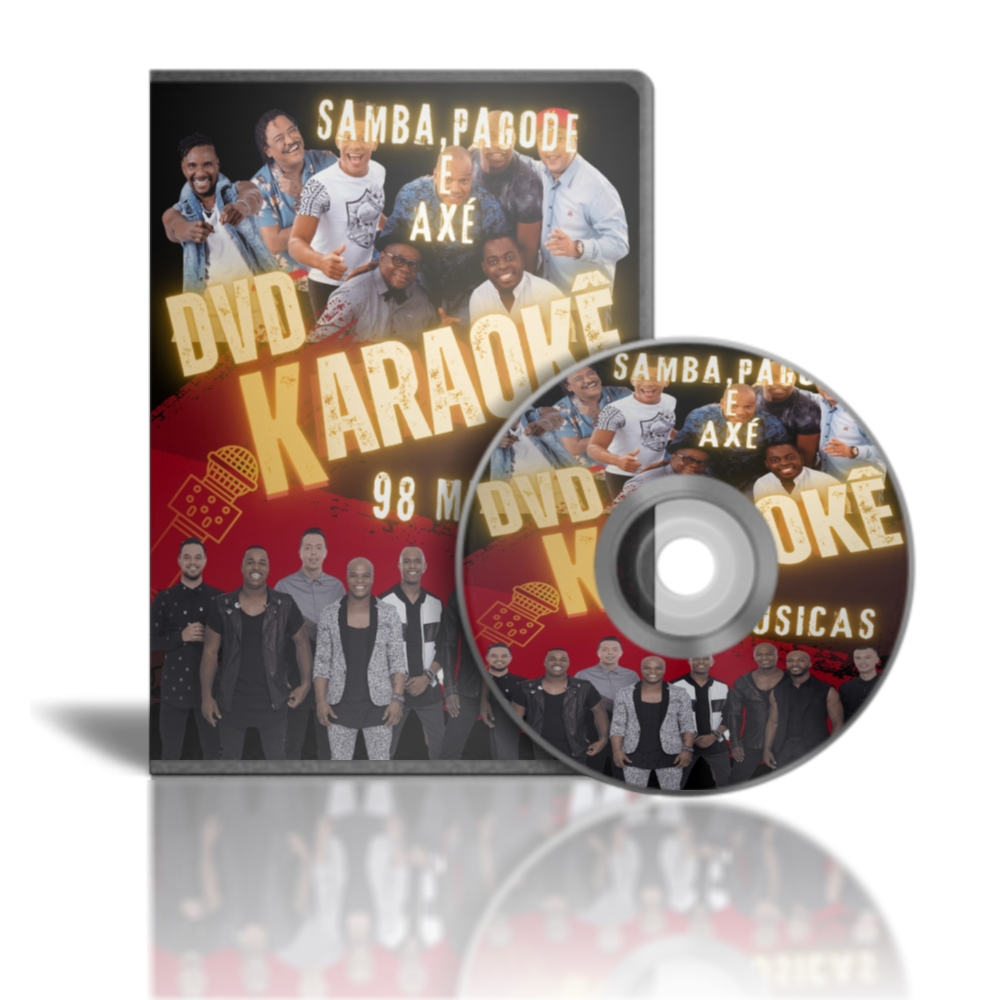 DVD KARAOKE Samba Axé Pagode - (98 Músicas) REF 03