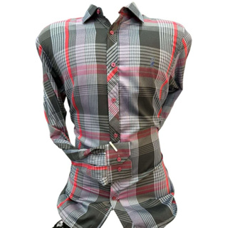 camisa social manga longa xadrez 35%algodão 65%poliéster não amassa passa fácil fábrica china Tamanho 1-7 em Oferta na Shopee