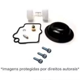 Diafragma neo at 115 +  Boia + agulha + junta + 3 parafusos cuba carburador Yamaha