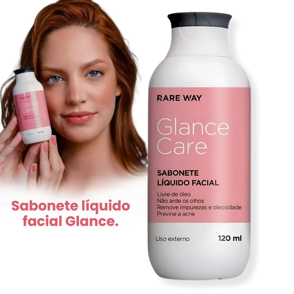 Sabonete Facial Glance Care Rare Way 120 ml em Oferta na Shopee