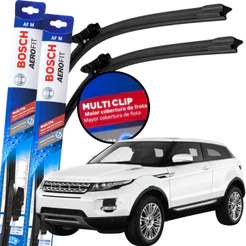 Par Palheta Limpador Parabrisa Original Bosch Multiclip Range Rover Evoque 2011 à 2018