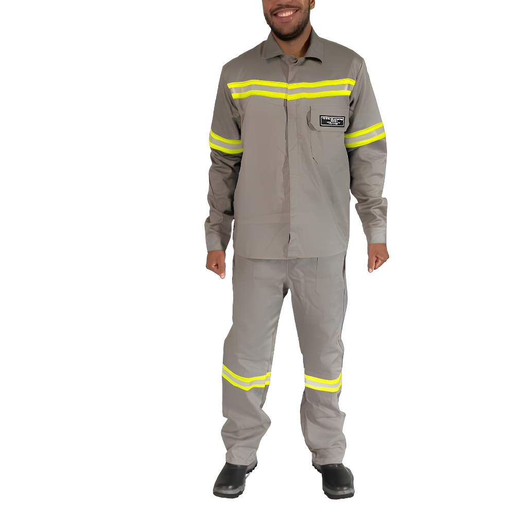 Conjunto Camisa e Calça NR10 Refletiva Uniforme Anti-chamas Eletricista