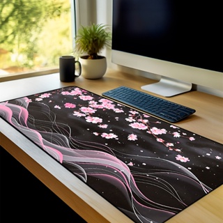 Mouse Pad Gamer Flores Asiaticas Antiderrapante Grande 70x35 80x35 90x40 90x50 cm em Oferta na Shopee