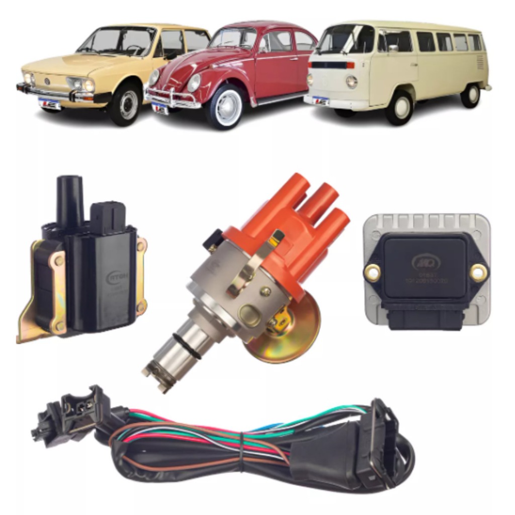 KIT IGNIÇÃO DISTRIBUIÇÃO ELETRÔNICA VW FUSCA BRASILIA KOMBI em Oferta na Shopee
