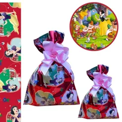 40 SACOLINHA BRANCA DE NEVE SURPRESA 20x29 CROMUS