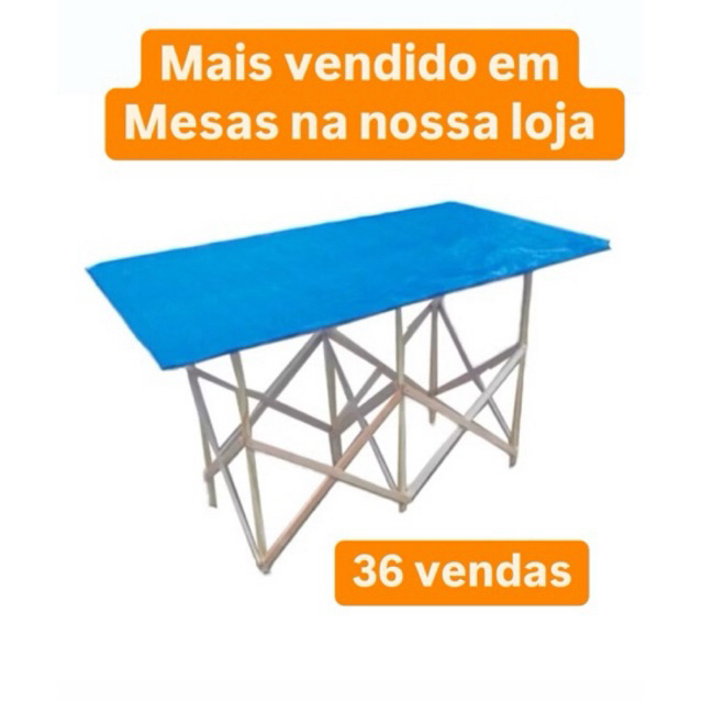Mesa Banca para Comércio de Mercadorias e exposição Ambulantes/Camelô 0,90 x 1,50