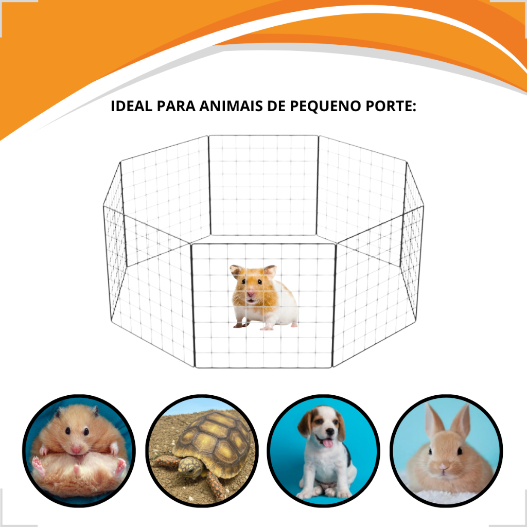 Cercadinho Tela 40x40 Modular Para Montar Cercado De Animais Pet Segurança — imagem 2 de 2