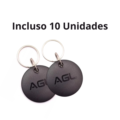 10 Chaveiro Digital Tag 125 Khz Agl