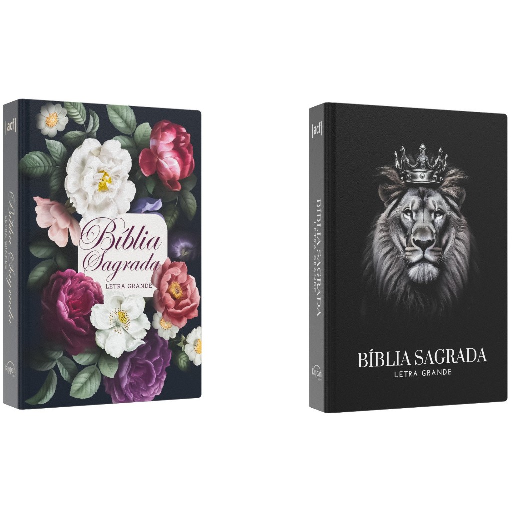 Kit Bíblia Sagrada ACF | Letra Grande | Jardim da Promessa + Leão Majestade - Books & Magazines