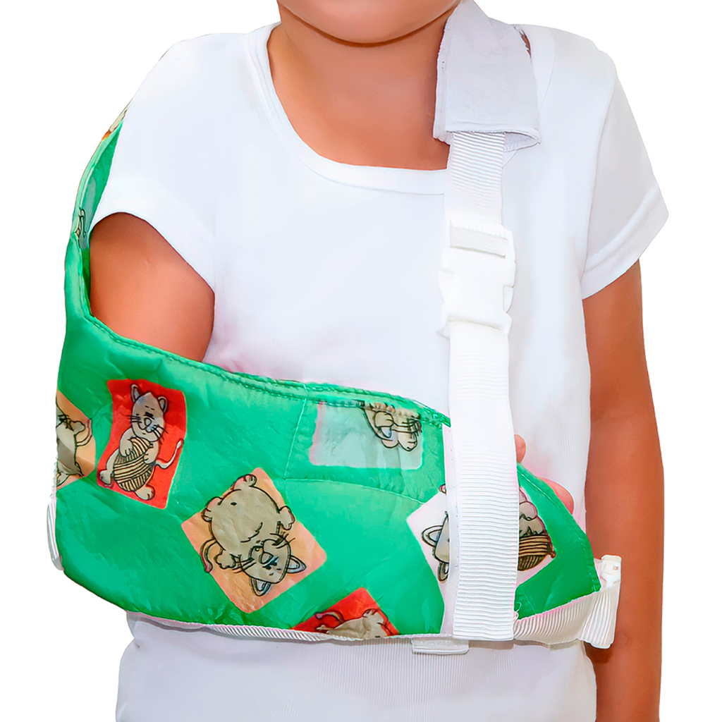 Tipoia Infantil Colorida Braço Direito Braço Esquerdo Fraturas, Luxações e Pós-Cirúrgico
