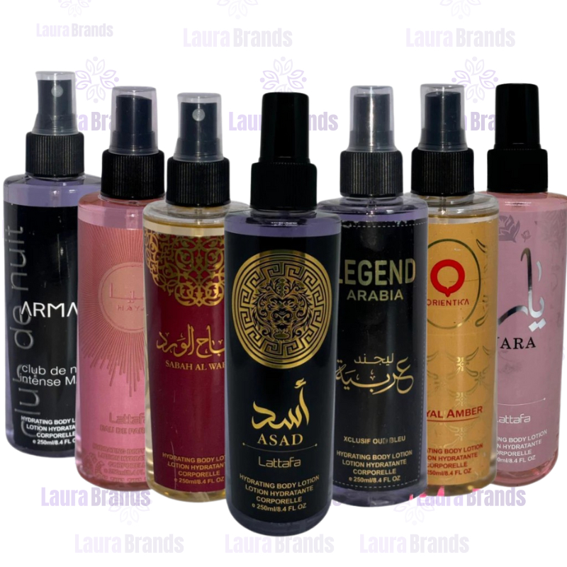PERFUME ARABE BODY SPLASH LOÇÃO PÓS BANHO 250ml PREMIUM em Oferta na Shopee