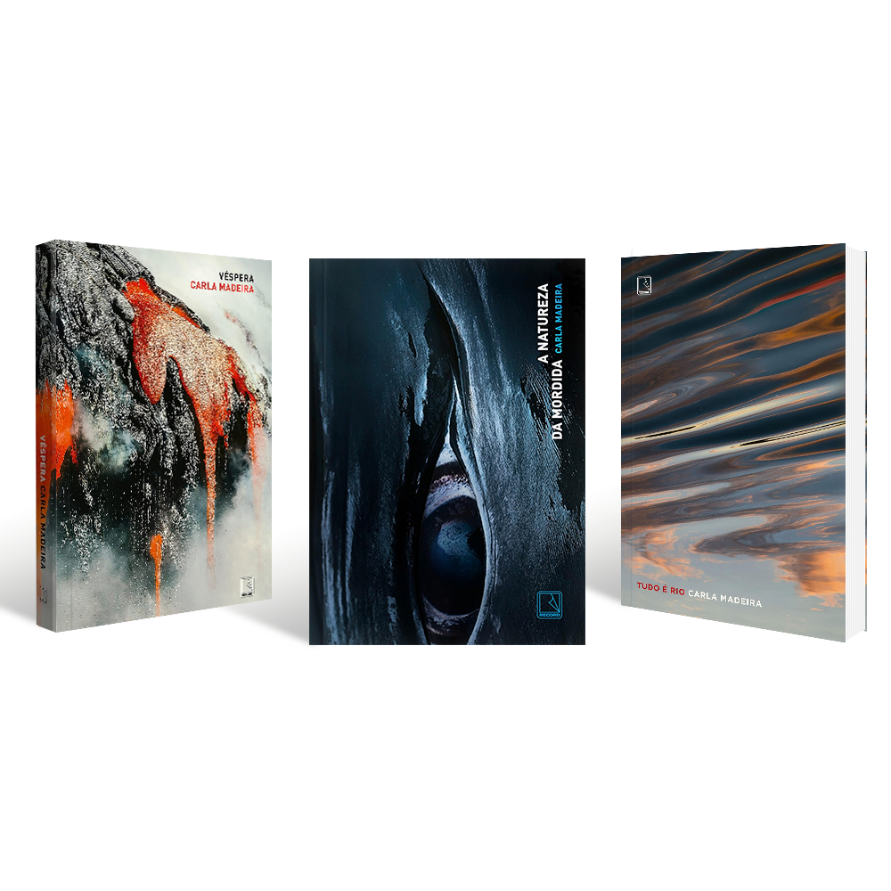 KIT CARLA MADEIRA - TUDO É RIO + VÉSPERA + A NATUREZA DA MORDIDA em Oferta na Shopee