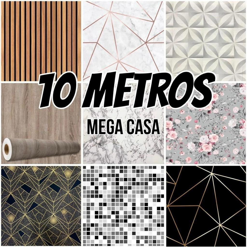 Papel de Parede Modelo 3D 10 METROS x 45CM Autocolante
