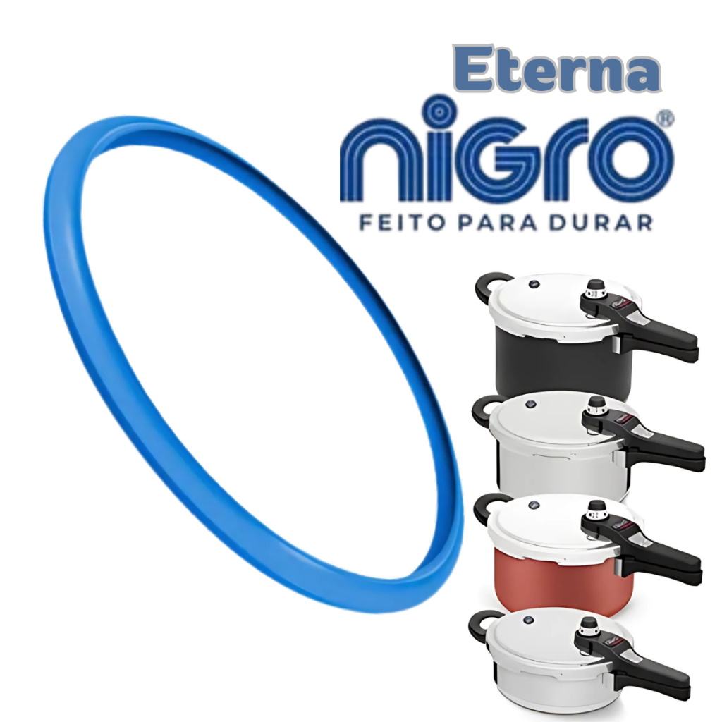 Borracha Panela De Pressão Nigro Eterna 3/4,5/6 Litros Fechamento Externo