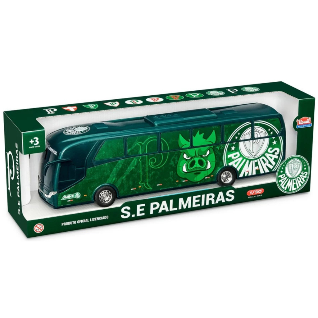 Brinquedo Ônibus do Palmeiras Oficial Original - Usual Brinquedos