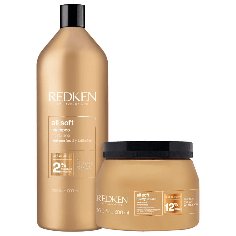 Kit Redken All Soft + All Soft Heavy Cream (2 Produtos) em Oferta na Shopee