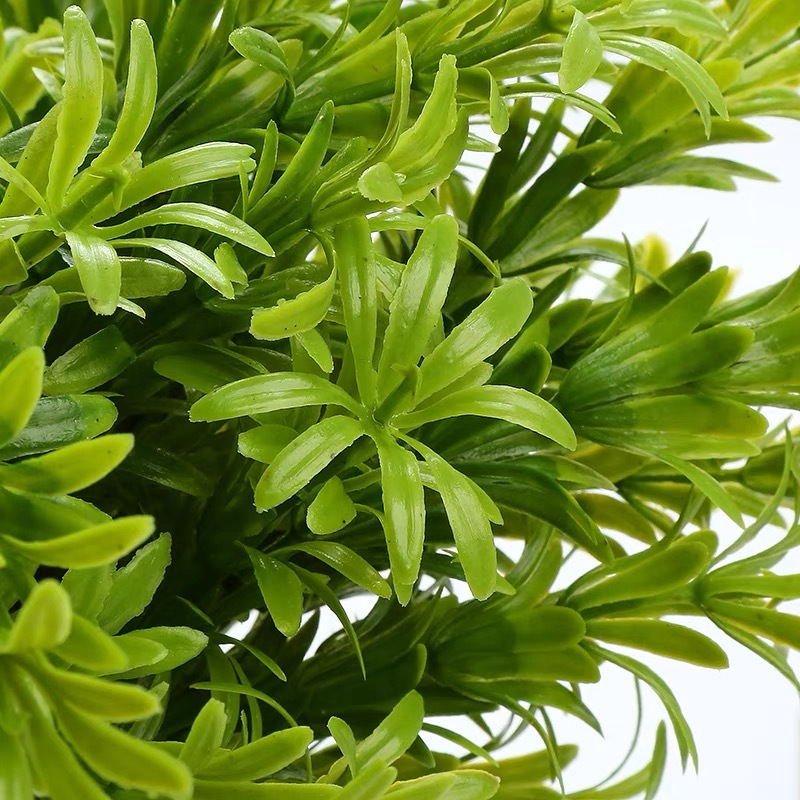 Mini Bambu Buquê Folhas Artificiais Decoração