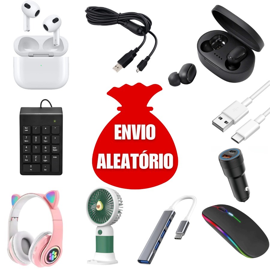 Cabo Iphone Carregador Mouse Fone Hub Eletrônicos Variados Envio Aleatório em Oferta na Shopee