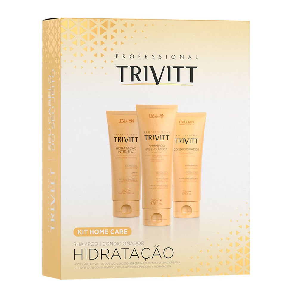 Trivitt Kit Home Care Hidratação Intensiva Itallian 3 Produtos.NF