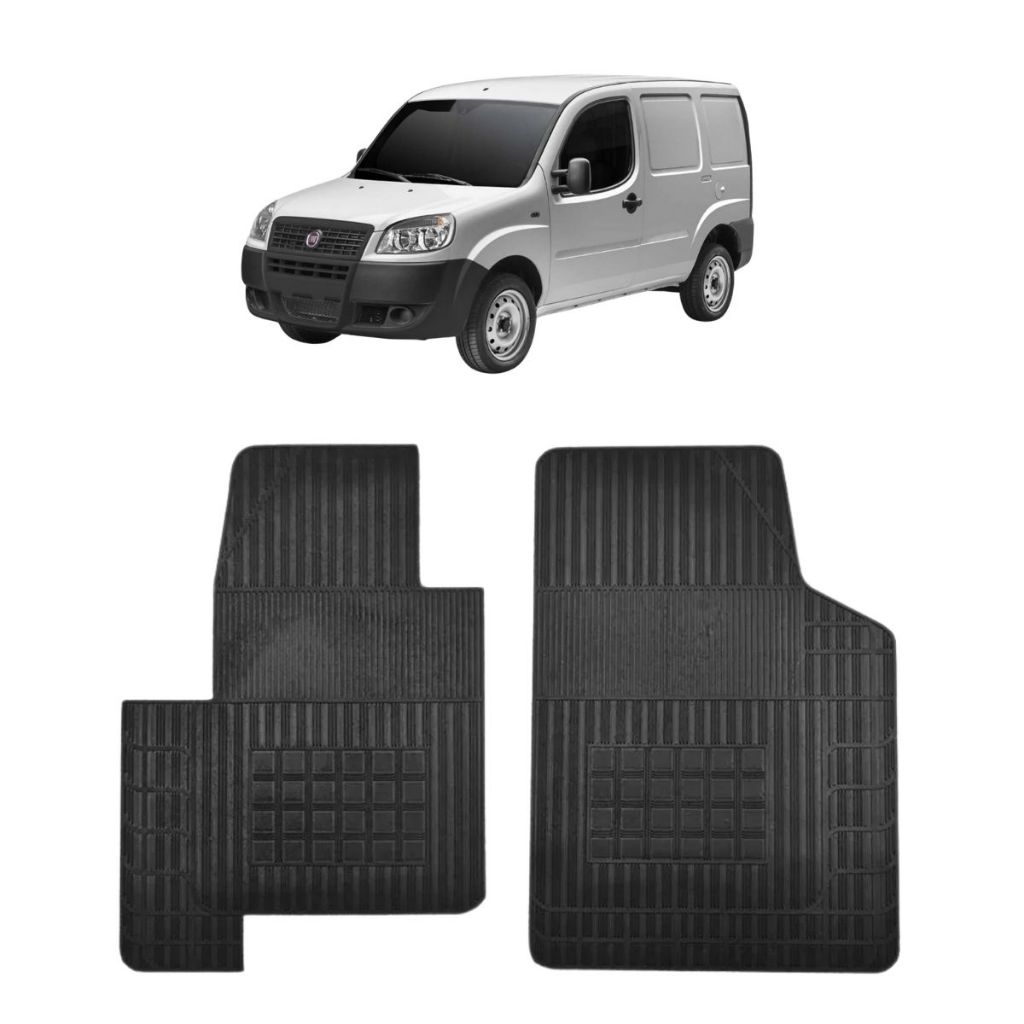 JOGO TAPETE DE BORRACHA DOBLO CARGO 02/16 - 2 Peças - Car Floor em Oferta na Shopee