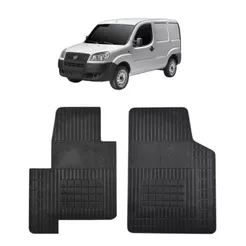 JOGO TAPETE DE BORRACHA DOBLO CARGO 2002 até 2016 com 2 Peças - Car Floor