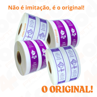 Lacres de Segurança Adesivo Delivery Para Açaí 10x2cm em Oferta na Shopee