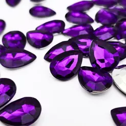 Chaton Gota 13x18mm - Roxo - Base Irregular