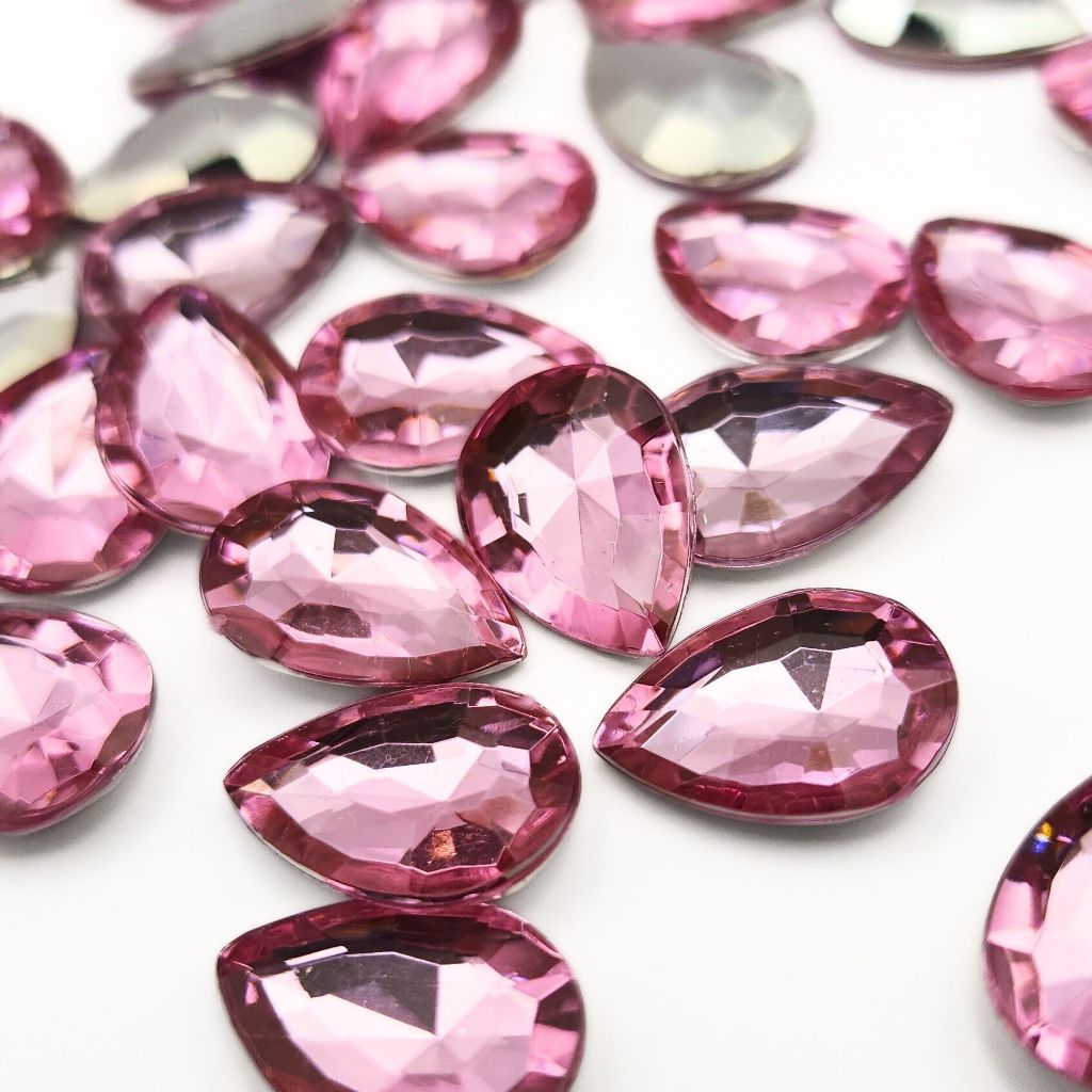 Chaton Gota 13x18mm - Rosa Bebê - Base Irregular