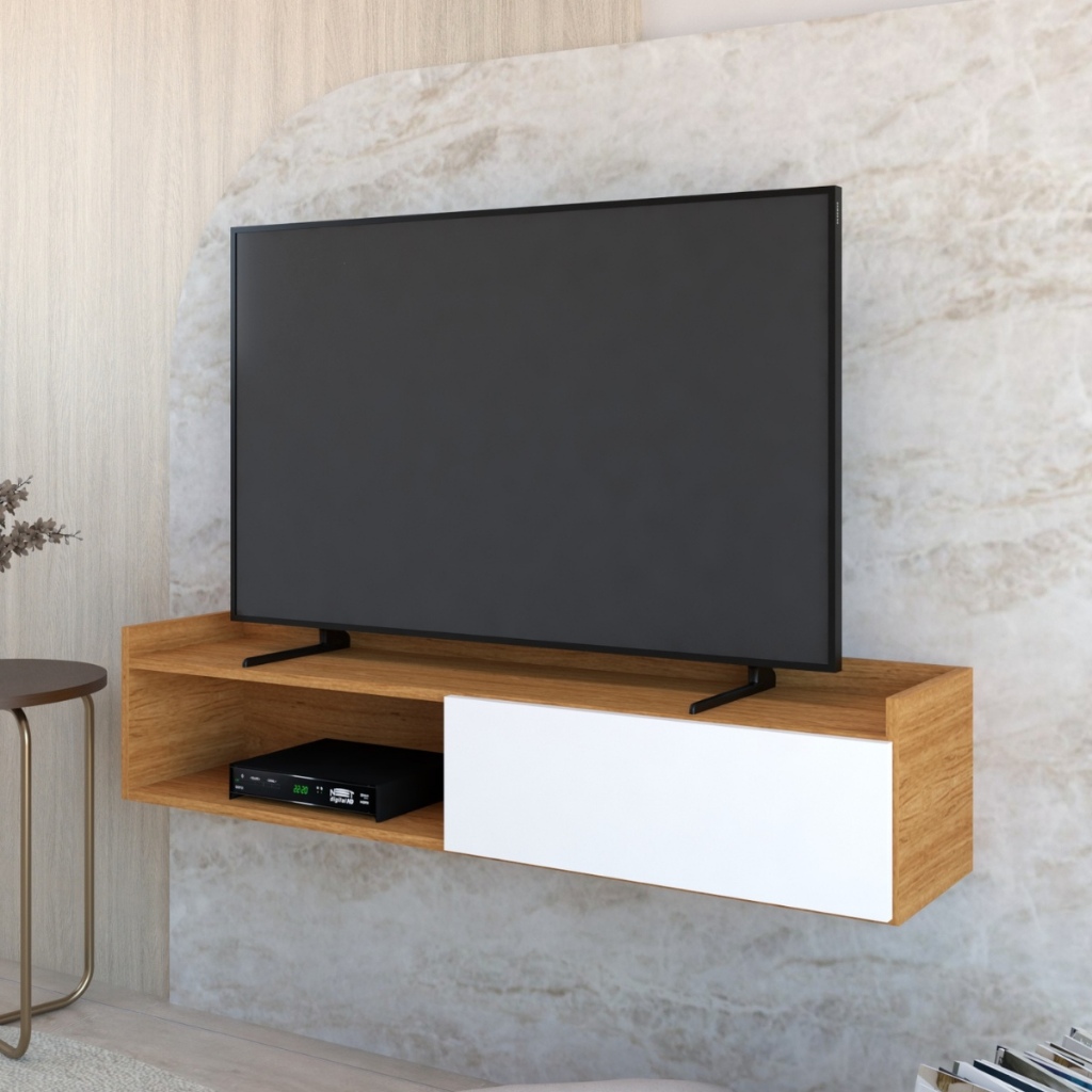 Rack Suspenso Sala de Estar para TV 50 Polegadas Atena