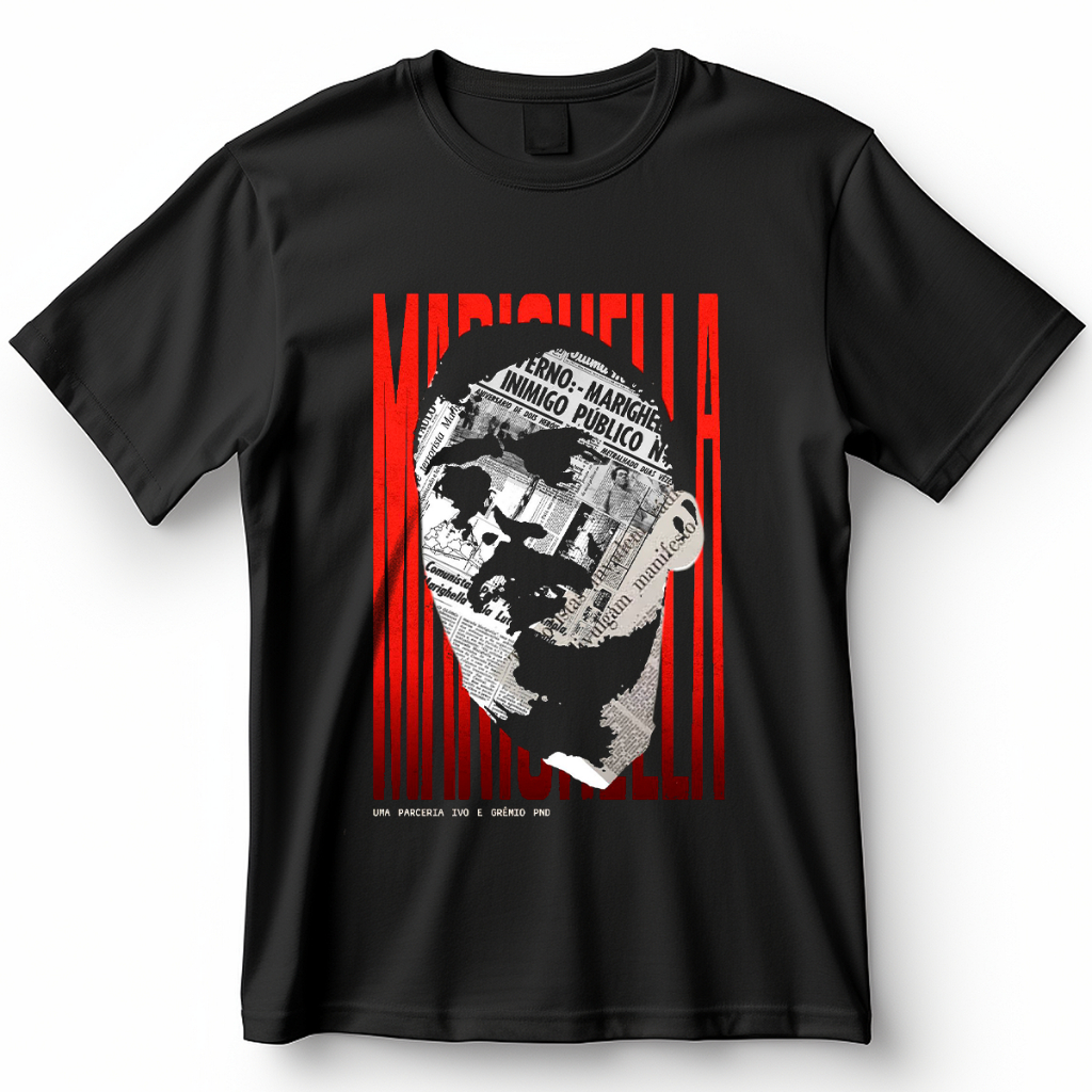 Camiseta Carlos Marighella Blusa Camisa 100% Algodão