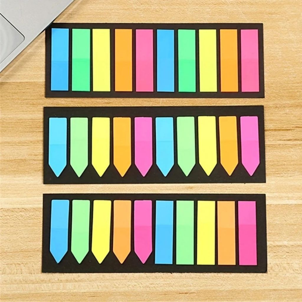 Conjunto de Recadinhos Flags Bandeirinha Marcador de Página Escolar Escritório Anotações Bloco em Oferta na Shopee