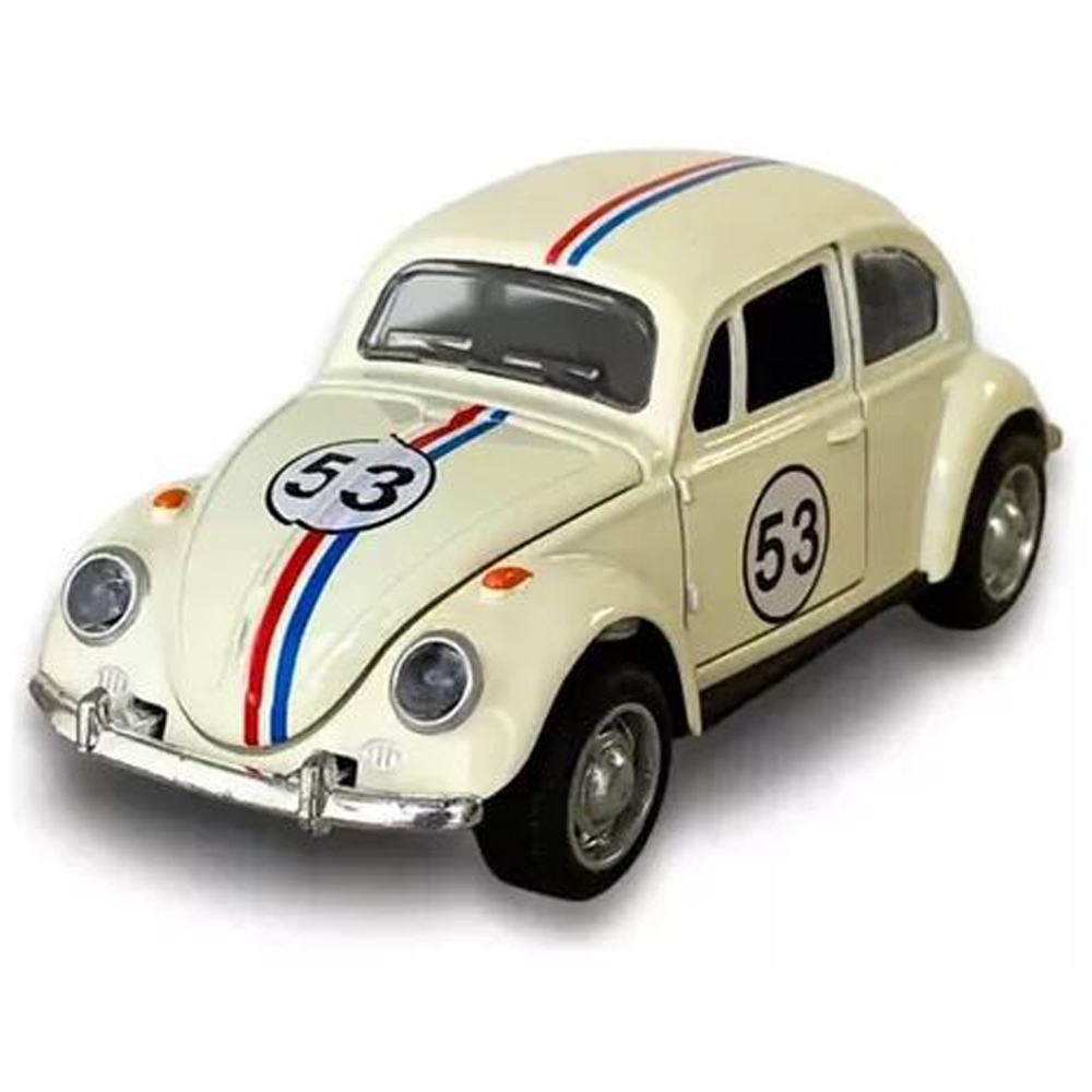 Miniatura Carrinho Fusca Herbie 53 Retro 1967 1:32 Carro Metal