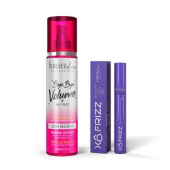 Kit Modelador de Fios Xô Frizz e Bye Bye Volume Forever Liss