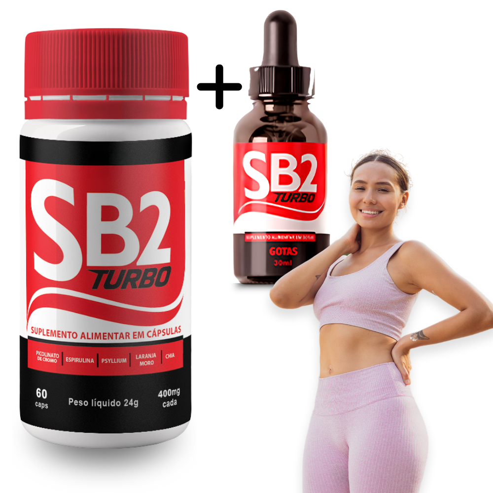 SB2 Turbo Power Kit – 1 Cápsulas + 1 Líquido Natural com Nutrientes
