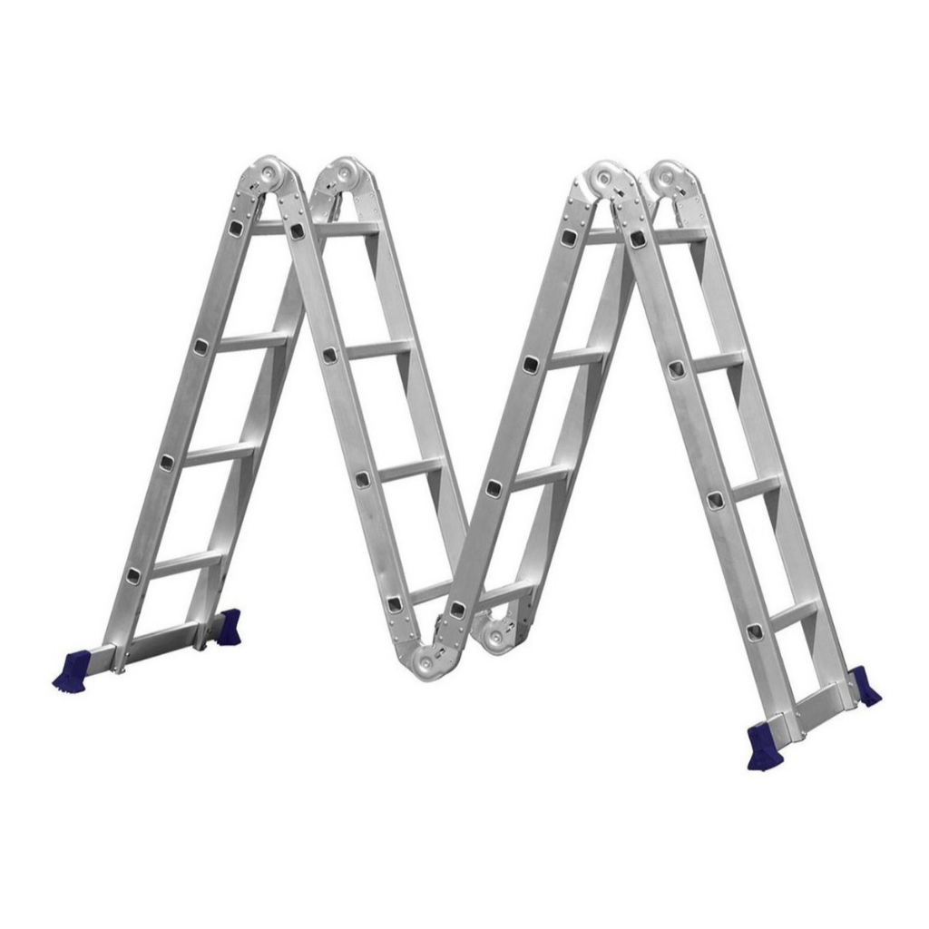 Escada Articulada 4x4 de Alumínio Multifuncional 16 Degraus e Altura de 4,32 Metros Mor em Oferta na Shopee