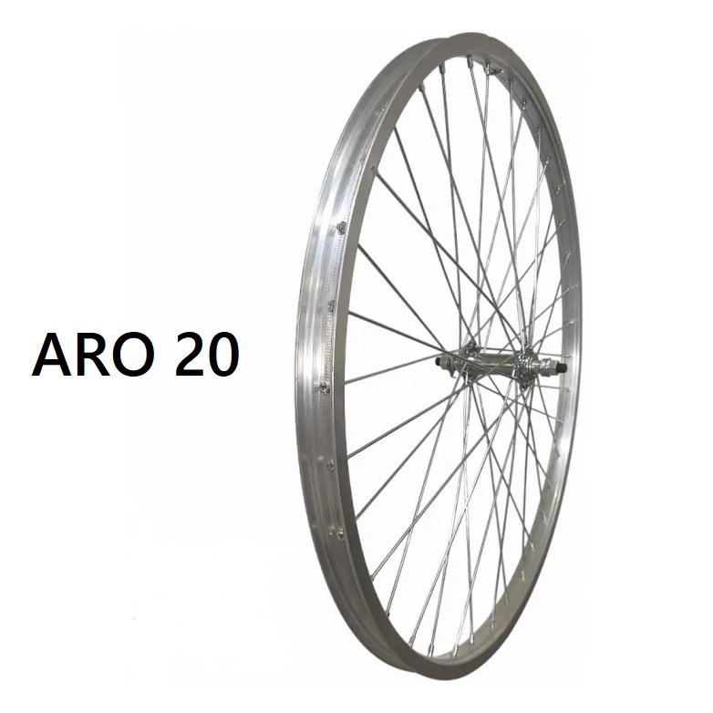 Roda Dianteira Bicicleta Aro 20 36 Furos Cubo Esferado Bike Infantil BMX