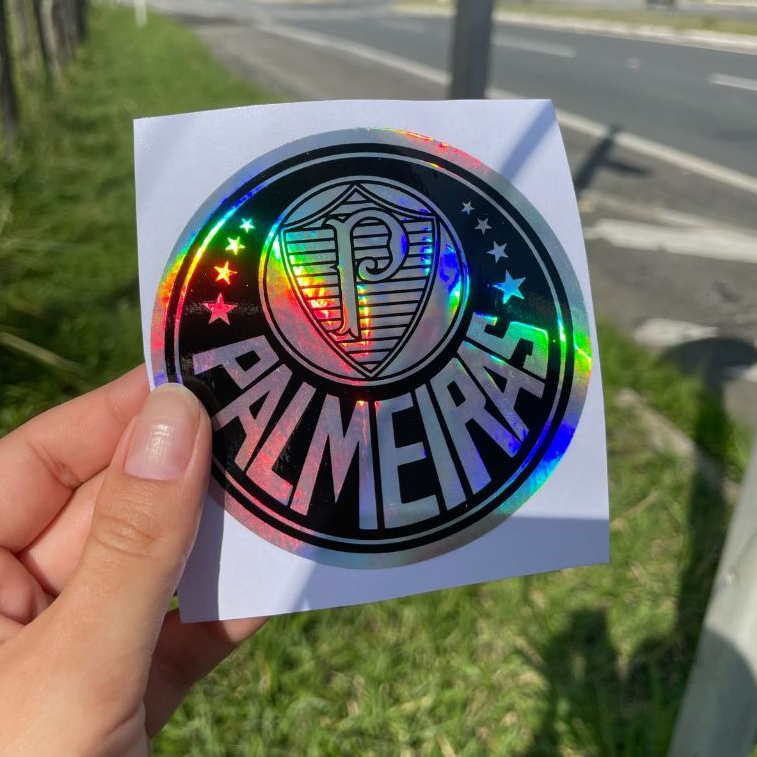 Adesivo Holografico Time Palmeiras Porco Verdão para Carro/Moto — imagem 2 de 2
