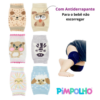 Joelheira Bebe Antiderrapante Protetor Joelho Macia Engatinhar Segurança Infantil em Oferta na Shopee