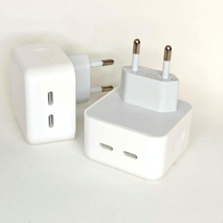 Carregador Fonte Usb C Duplo 50W Fonte Carregador Usb-c Para iPhone Tomada 2 Entradas Usb-c Pronta Entrega em Oferta na Shopee