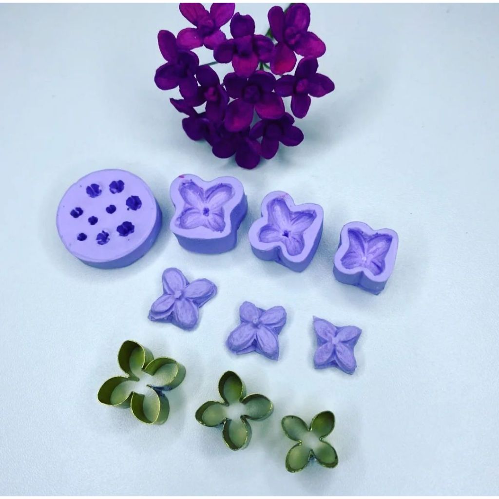 Mini kit cortador e frisador da flor Lilac