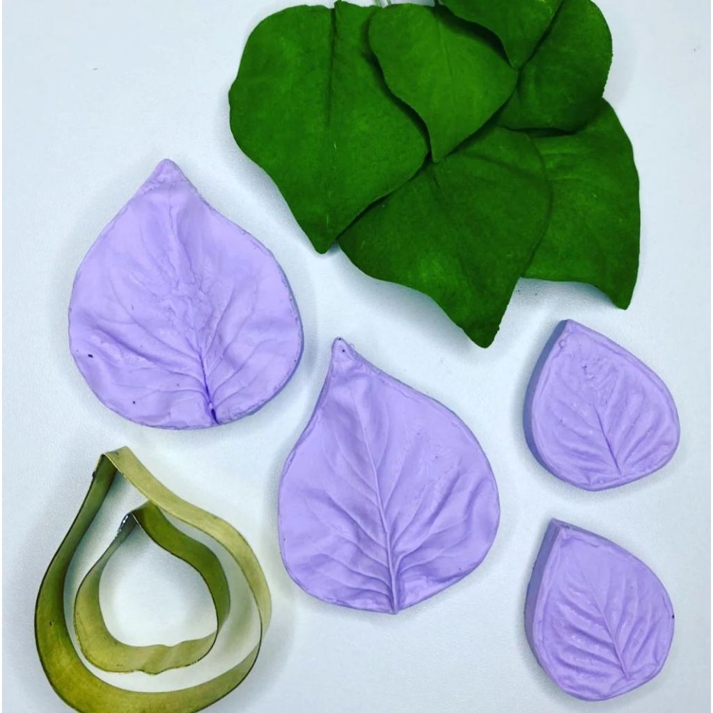 Kit cortador e frisador folhagem flor Lilac