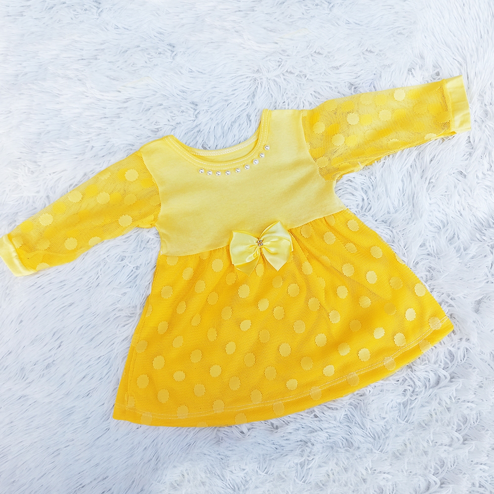 Vestido bebê renda pérolas manga longa tule batizado festa