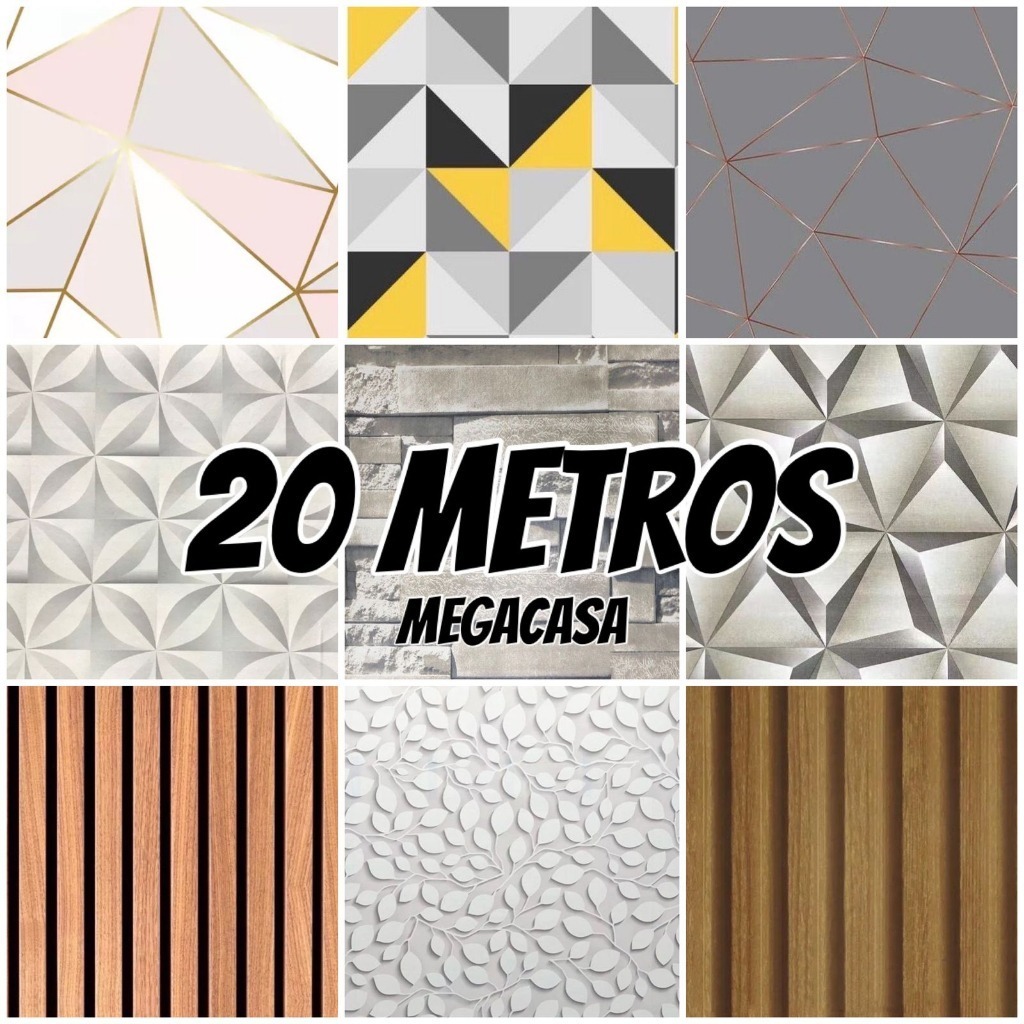 Papel de Parede 20 METROS x 45CM Autocolante